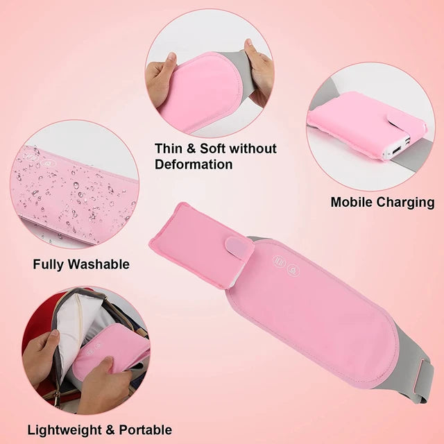 Menstruation heating pad portable period pain relief device